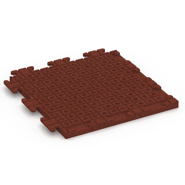 Aufsicht auf die Unterseite, also die Bodenseite von WARCO-Formteil 7053 - Gumijasta plošča za teraso Linea im Format 50 x 50 x 3 cm | 0,25 m².