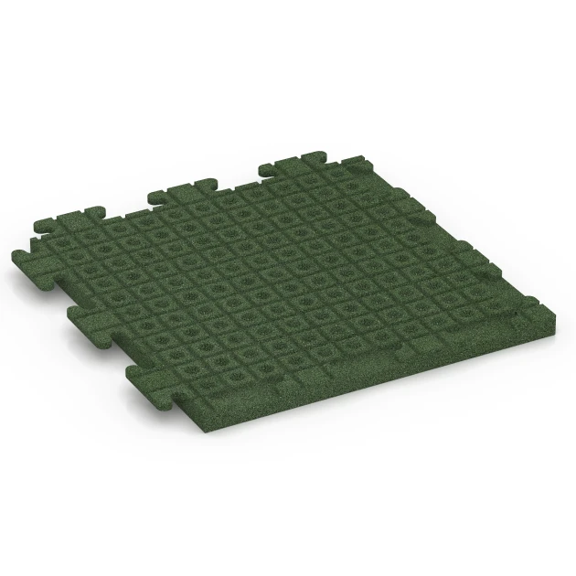 Aufsicht auf die Unterseite, also die Bodenseite von WARCO-Formteil 7054 - Gumijasta plošča za teraso Linea im Format 50 x 50 x 3 cm | 0,25 m².