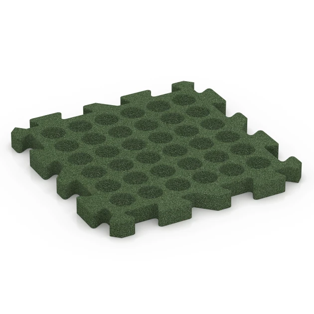 Aufsicht auf die Unterseite, also die Bodenseite von WARCO-Formteil 6982 - Plošče za športna igrišča im Format 50 x 50 x 4 cm | 0,25 m².