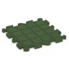 Aufsicht auf die Unterseite, also die Bodenseite von WARCO-Formteil 6990 - Gumijaste plošče za fitnes im Format 50 x 50 x 3 cm | 0,25 m².