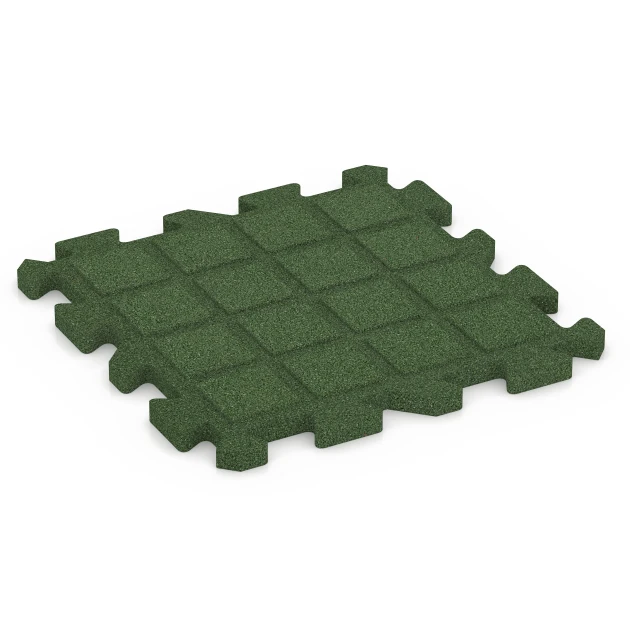 Aufsicht auf die Unterseite, also die Bodenseite von WARCO-Formteil 6990 - Gumijaste plošče za fitnes im Format 50 x 50 x 3 cm | 0,25 m².