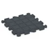 Aufsicht auf die Unterseite, also die Bodenseite von WARCO-Formteil 6992 - Gumijaste plošče za fitnes im Format 50 x 50 x 3 cm | 0,25 m².