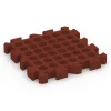 Aufsicht auf die Unterseite, also die Bodenseite von WARCO-Formteil 6310 - Puzzle plošča za otroška igrišča im Format 50 x 50 x 6 cm | 0,25 m².