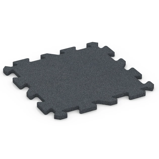 Aufsicht auf die Unterseite, also die Bodenseite von WARCO-Formteil 6986 - Gumijaste plošče za fitnes im Format 50 x 50 x 2 cm | 0,25 m².