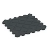 Aufsicht auf die Unterseite, also die Bodenseite von WARCO-Formteil 6322 - Fitnes zaščitna podlaga im Format 102,5 x 102,5 x 3 cm | 1,05 m².