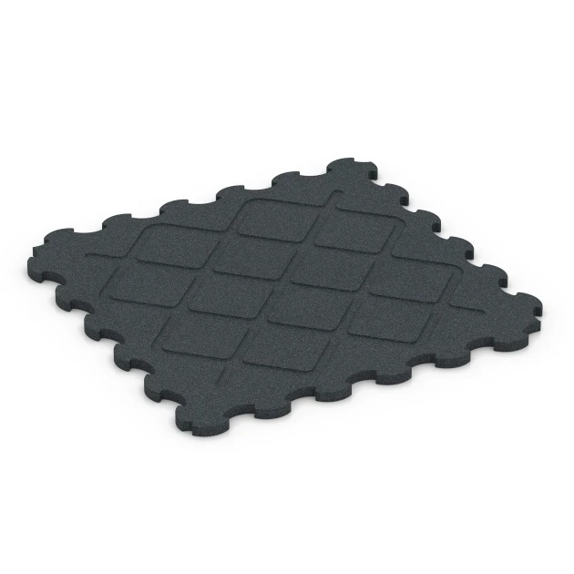 Aufsicht auf die Unterseite, also die Bodenseite von WARCO-Formteil 6322 - Fitnes zaščitna podlaga im Format 102,5 x 102,5 x 3 cm | 1,05 m².