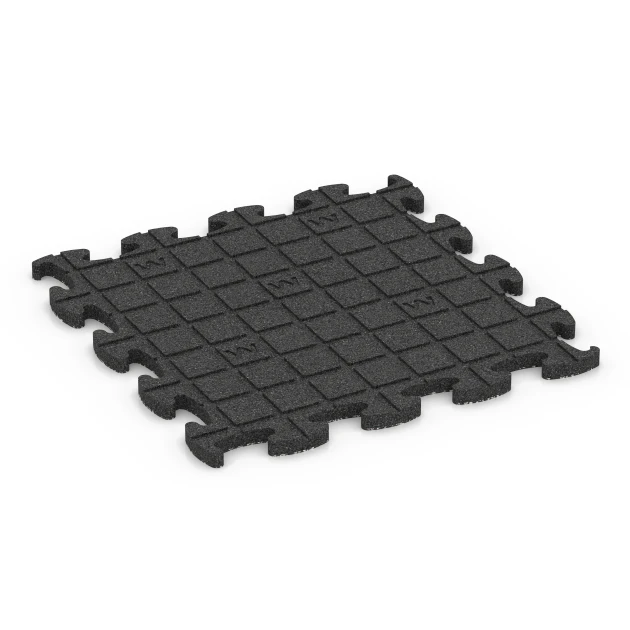 Aufsicht auf die Unterseite, also die Bodenseite von WARCO-Formteil 6859 - Fitnes talna obloga Max im Format 44,6 x 44,6 x 1,8 cm.