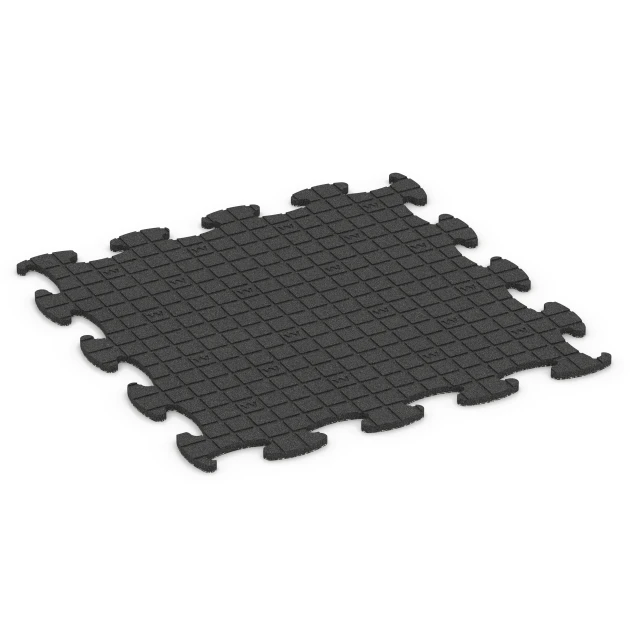 Aufsicht auf die Unterseite, also die Bodenseite von WARCO-Formteil 6805 - Gumijasta podloga za agility im Format 98 x 98 × 1,8 cm.