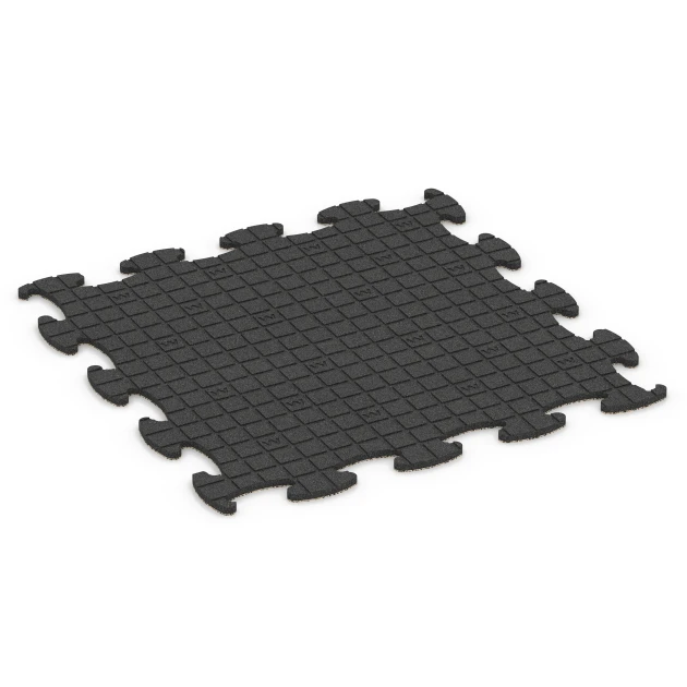 Aufsicht auf die Unterseite, also die Bodenseite von WARCO-Formteil 6811 - Gumijasta podloga za agility im Format 98 x 98 × 1,8 cm.