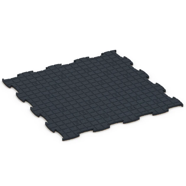 Aufsicht auf die Unterseite, also die Bodenseite von WARCO-Formteil 6925 - Gumijaste plošče za sejme im Format 97,1 x 97,1 × 1,8 cm.