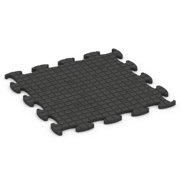 Aufsicht auf die Unterseite, also die Bodenseite von WARCO-Formteil 6886 - Fitnes talna obloga Max im Format 98 x 98 x 2,8 cm.