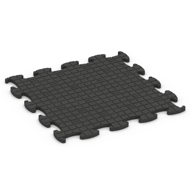 Aufsicht auf die Unterseite, also die Bodenseite von WARCO-Formteil 6888 - Fitnes talna obloga Max im Format 98 x 98 x 2,8 cm.