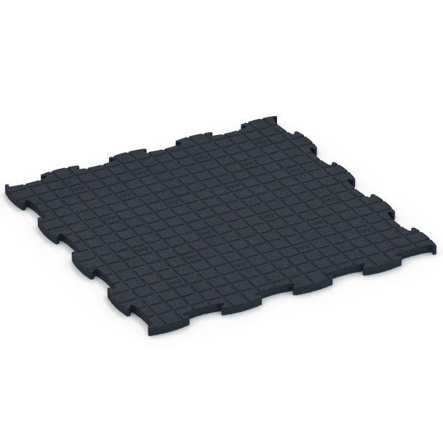 Aufsicht auf die Unterseite, also die Bodenseite von WARCO-Formteil 6893 - Fitnes talna obloga Max im Format 97,1 x 97,1 x 2,8 cm.