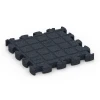 Aufsicht auf die Unterseite, also die Bodenseite von WARCO-Formteil 6959 - Fitness Premium športna podlaga im Format 28,9 x 28,9 x 2,8 cm.