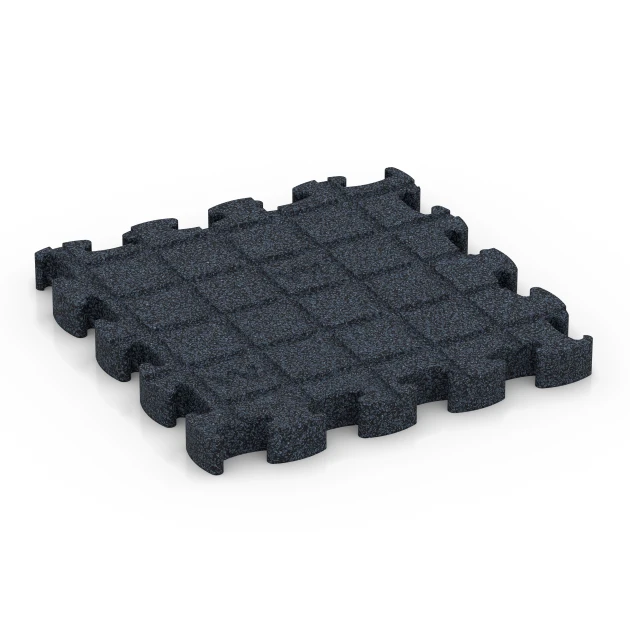 Aufsicht auf die Unterseite, also die Bodenseite von WARCO-Formteil 6959 - Fitness Premium športna podlaga im Format 28,9 x 28,9 x 2,8 cm.