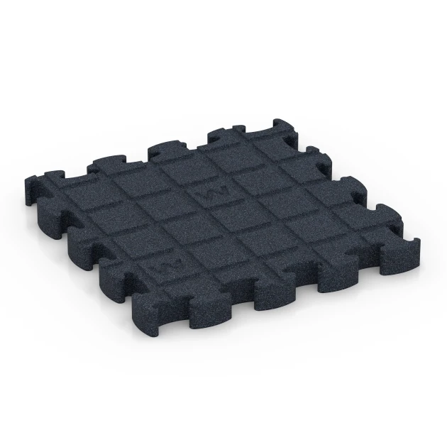 Aufsicht auf die Unterseite, also die Bodenseite von WARCO-Formteil 6965 - Fitness Premium studijska podlaga Plus im Format 28,9 x 28,9 x 2,8 cm.