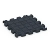 Aufsicht auf die Unterseite, also die Bodenseite von WARCO-Formteil 6960 - Fitness Premium športna podlaga im Format 45,9 x 45,9 x 1,8.
