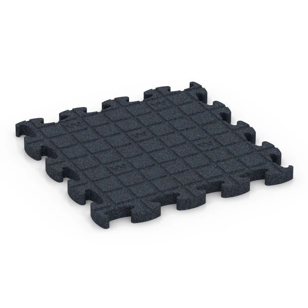 Aufsicht auf die Unterseite, also die Bodenseite von WARCO-Formteil 6961 - Fitness Premium športna podlaga im Format 45,9 x 45,9 x 2,8 cm.