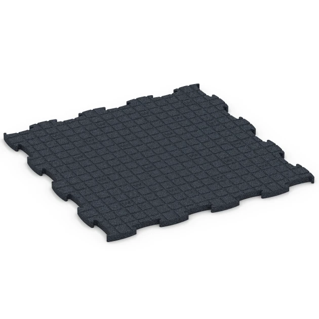 Aufsicht auf die Unterseite, also die Bodenseite von WARCO-Formteil 6963 - Fitness Premium športna podlaga im Format 99 x 99 x 2,8 cm.