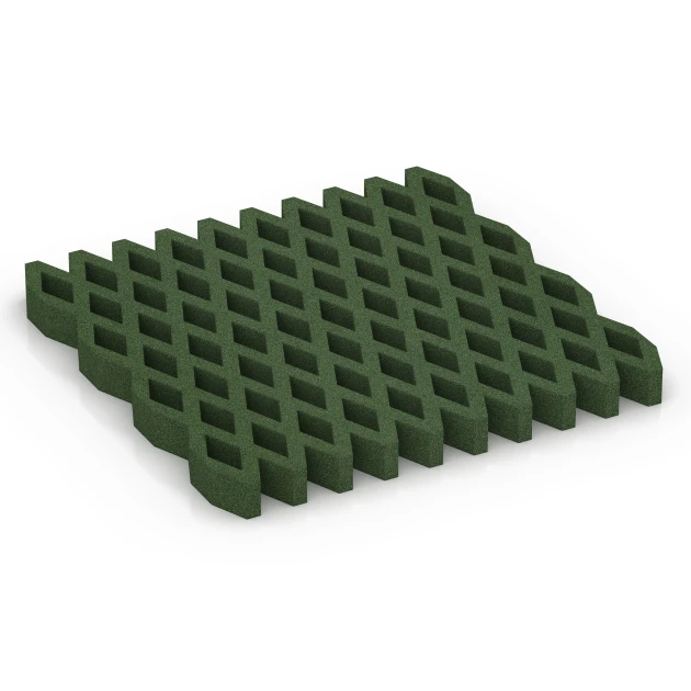 Aufsicht auf die Unterseite, also die Bodenseite von WARCO-Formteil 7014 - Varnostna travna rešetka im Format 100 × 100 × 8 cm.