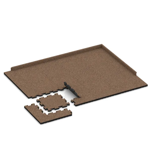 Typische Verlegung oder Einbausituation für den Artikel 5904 von WARCO - Eventna zunanja plošča, Farbton Losa in Koren in der Abmessung 500 x 500 x 40 mm.