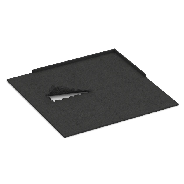 Typische Verlegung oder Einbausituation für den Artikel 4070 von WARCO - Talna obloga za pse, Farbton Antracit in der Abmessung 100 x 100 x 4 cm | 1,00 m².