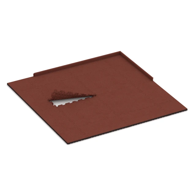 Typische Verlegung oder Einbausituation für den Artikel 4071 von WARCO - Talna obloga za pse, Farbton Opečno rdeča in der Abmessung 100 x 100 x 4 cm | 1,00 m².