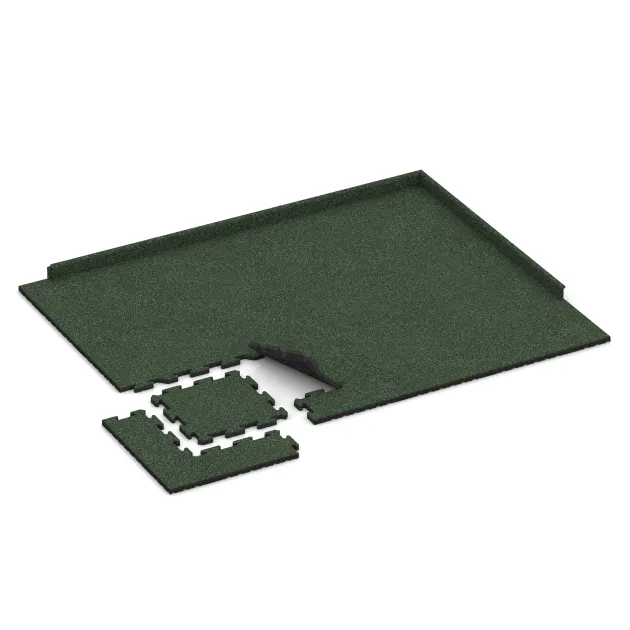 Typische Verlegung oder Einbausituation für den Artikel 2658 von WARCO - Gehwegplatte, Farbton Angleška trava in der Abmessung 500 x 500 x 30 mm.