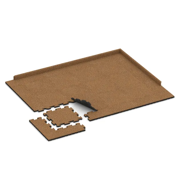 Typische Verlegung oder Einbausituation für den Artikel 2659 von WARCO - Gehwegplatte, Farbton Terra Cotta in der Abmessung 500 x 500 x 30 mm.