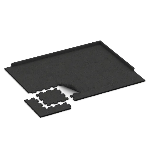 Typische Verlegung oder Einbausituation für den Artikel 2815 von WARCO - Podloga za bazen, Farbton Antracit in der Abmessung 500 x 500 x 30 mm.
