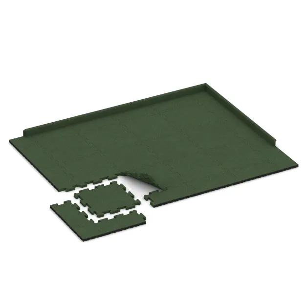 Typische Verlegung oder Einbausituation für den Artikel 2793 von WARCO - Gehwegplatte, Farbton Travna zelena in der Abmessung 500 x 500 x 30 mm.