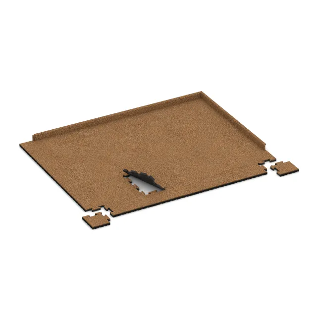 Typische Verlegung oder Einbausituation für den Artikel 4878 von WARCO - Kotna plošča (izrezana v proizvodnji), Farbton Terra Cotta in der Abmessung 235 x 235 x 30 mm.