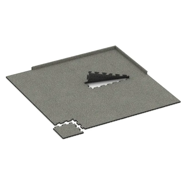 Typische Verlegung oder Einbausituation für den Artikel 5028 von WARCO - Kotna plošča, Farbton Siv granit in der Abmessung 485 x 485 x 30 mm.