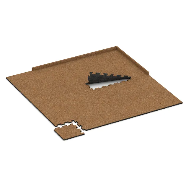 Typische Verlegung oder Einbausituation für den Artikel 5031 von WARCO - Kotna plošča, Farbton Terra Cotta in der Abmessung 485 x 485 x 30 mm.