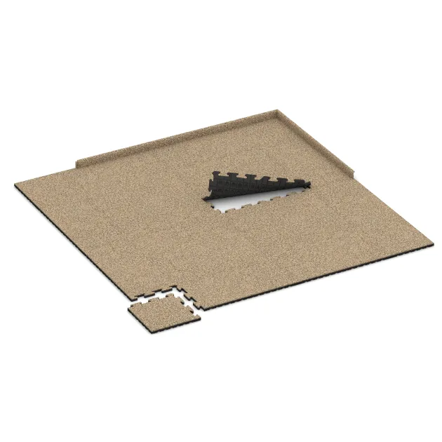 Typische Verlegung oder Einbausituation für den Artikel 5054 von WARCO - Kotna plošča HD, Farbton Travertin in der Abmessung 485 x 485 x 30 mm.