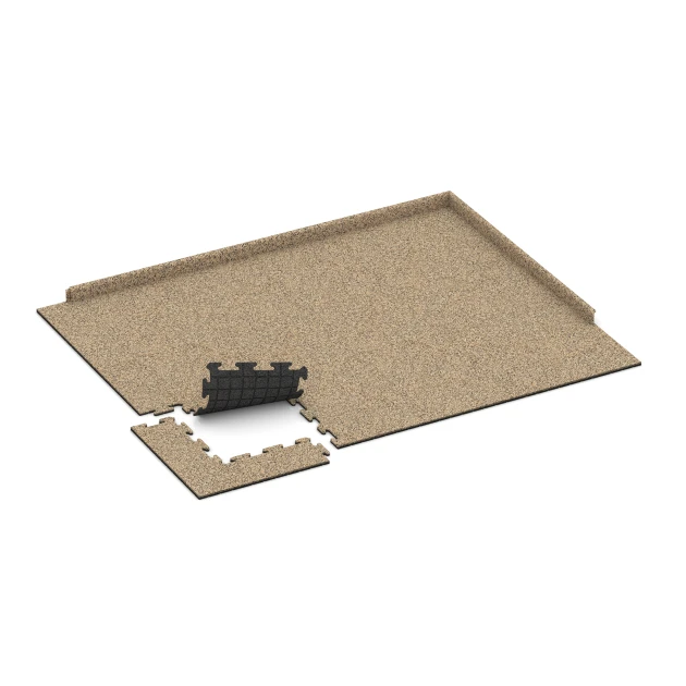 Typische Verlegung oder Einbausituation für den Artikel 0040 von WARCO - Zunanja ploščica, Farbton Travertin in der Abmessung 50 x 50 x 1,8 cm | 0,25 m².