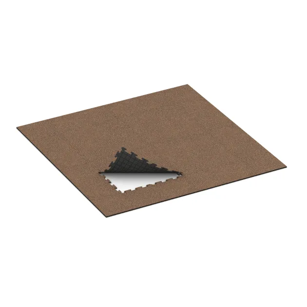 Typische Verlegung oder Einbausituation für den Artikel 3944 von WARCO - Športna talna obloga za pse HD, Farbton Losa in Koren in der Abmessung 1000 x 1000 x 18 mm.