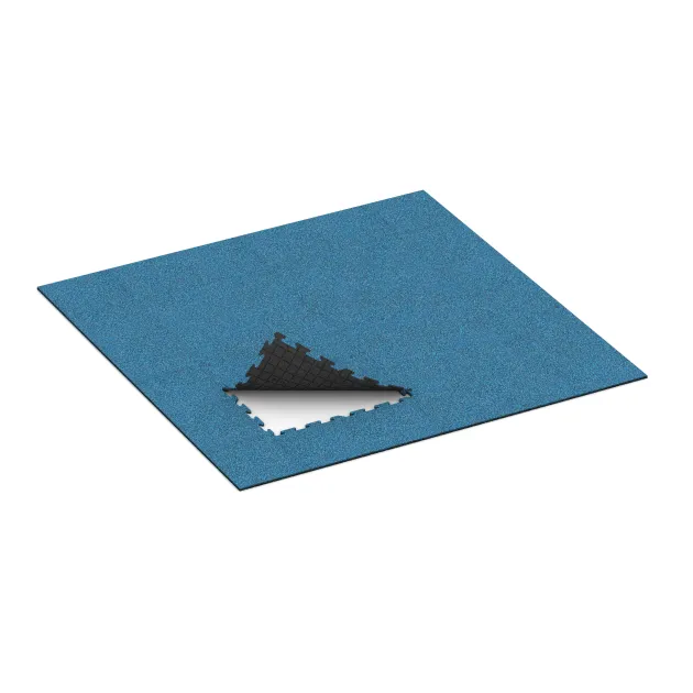 Typische Verlegung oder Einbausituation für den Artikel 4239 von WARCO - Športna plošča 1,8 cm, Farbton Atlantic in der Abmessung 1000 x 1000 x 18 mm.