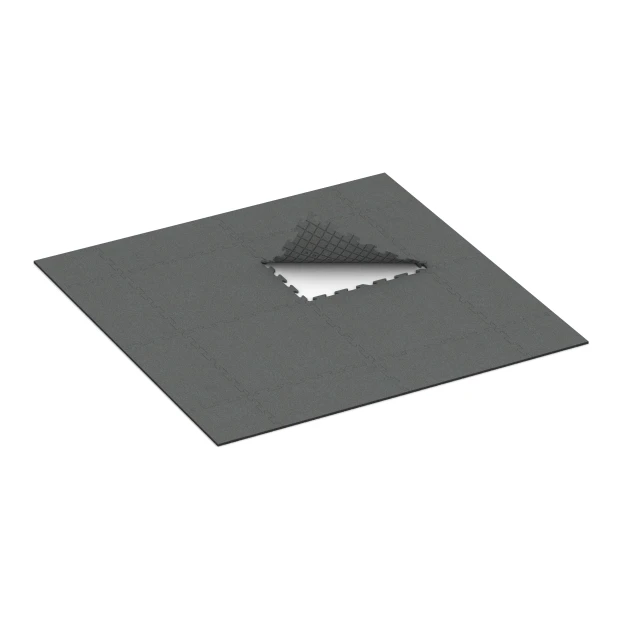 Typische Verlegung oder Einbausituation für den Artikel 3956 von WARCO - Talna obloga za pse, Farbton Skrilavosiva in der Abmessung 100 x 100 x 1,8 cm | 1,00 m².