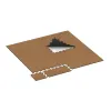 Typische Verlegung oder Einbausituation für den Artikel 4746 von WARCO - Robna plošča, Farbton Terra Cotta in der Abmessung 1000 x 485 x 18 mm.