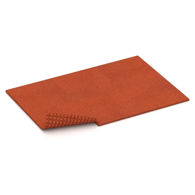 Typische Verlegung oder Einbausituation für den Artikel 3641 von WARCO - Stallmatte pro, Farbton Opečno rdeča in der Abmessung 1000 x 1000 x 40 mm.