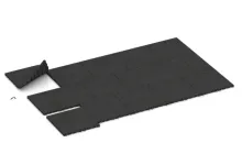 Varnostna gumijasta plošča za otroška igrišča 3 cm - EN 1177 ≤ 100 cm