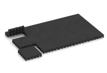 Varnostna gumijasta plošča za otroška igrišča 10 cm - EN 1177 ≤ 300 cm