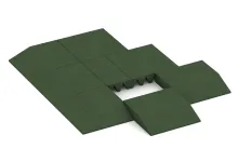 Rand-Platte (eine Seite abgeschrägt)