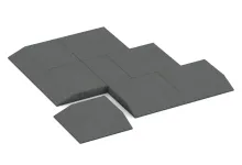 Eck-Platte (zwei Seiten abgeschrägt)