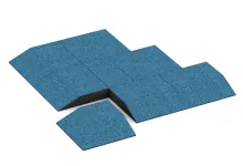 Eck-Platte (zwei Seiten abgeschrägt)