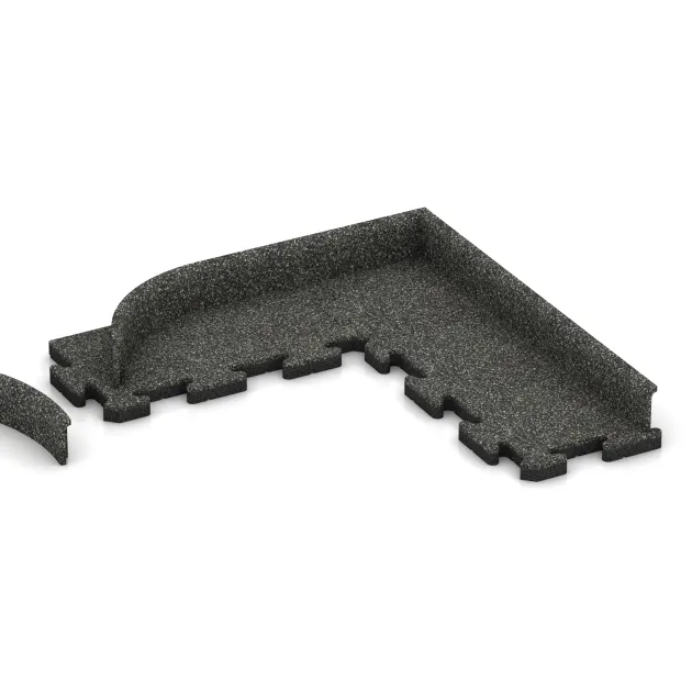 Typische Verlegung oder Einbausituation für den Artikel 2260 von WARCO - Podnožna letev, Farbton Temno sivi granit in der Abmessung 750 x 20 x 80 mm.