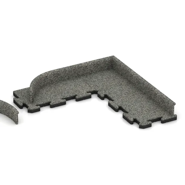 Typische Verlegung oder Einbausituation für den Artikel 2257 von WARCO - Podnožna letev, Farbton Siv granit in der Abmessung 750 x 20 x 80 mm.