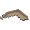 Typische Verlegung oder Einbausituation für den Artikel 2249 von WARCO - Podnožna letev, Farbton Travertin in der Abmessung 750 x 20 x 80 mm.