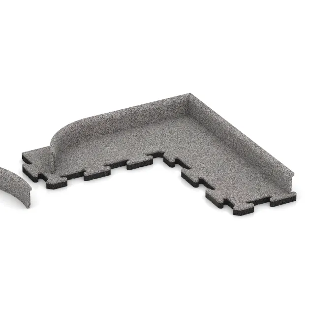 Typische Verlegung oder Einbausituation für den Artikel 4611 von WARCO - Podnožna letev, Farbton Sivi melange in der Abmessung 750 x 20 x 80 mm.